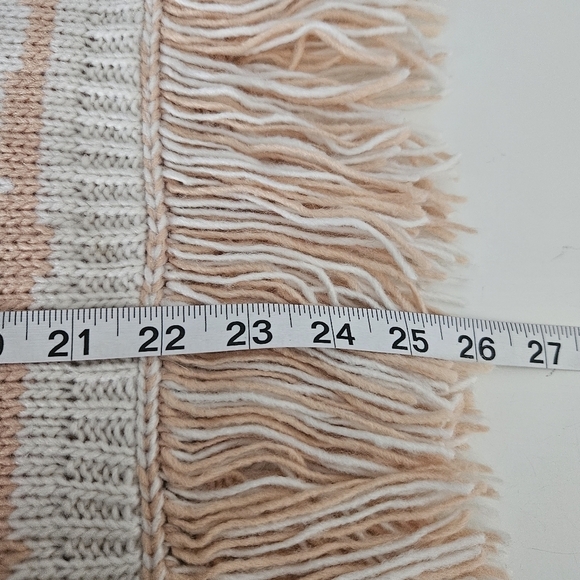 Women's Drop Shoulder Fringe Detail Striped Sweater Sz XXL. NWT - Picture 9 of 10